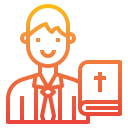 external clergyman-life-style-avatar-itim2101-gradient-itim2101 icon