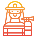 external firefighter-life-style-avatar-itim2101-gradient-itim2101 icon