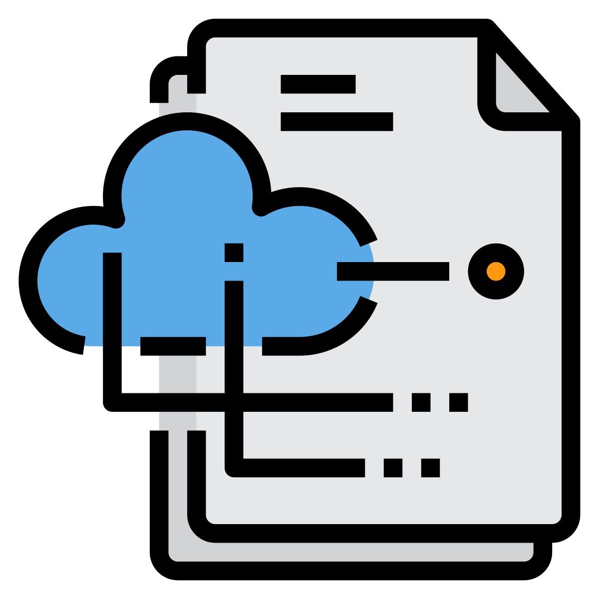 cloud document icon