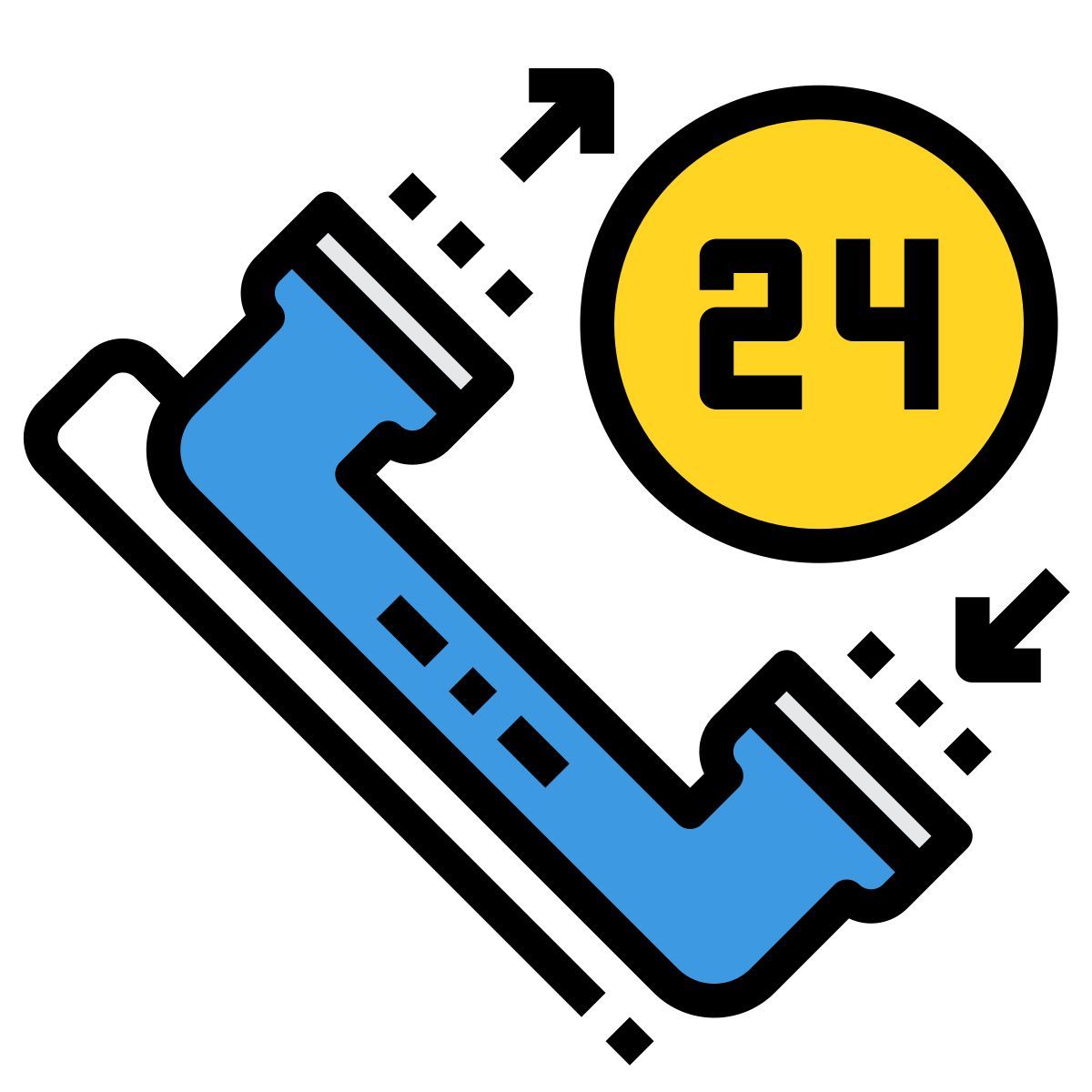 24 hour customer support icon
