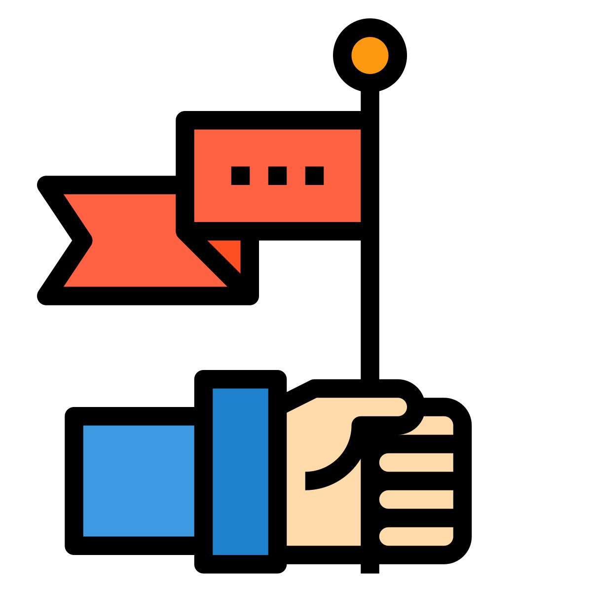 red flag icon