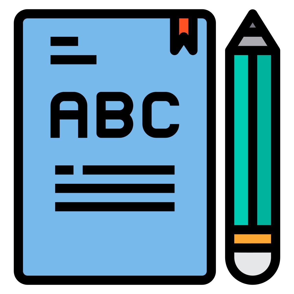 alphabet book icon
