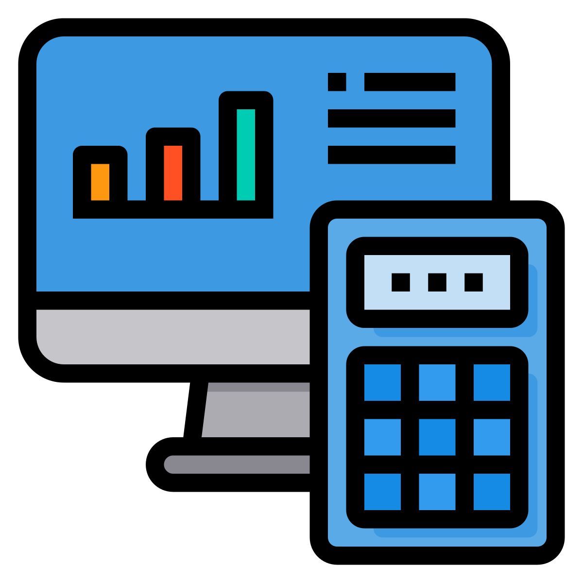 financial analytics icon