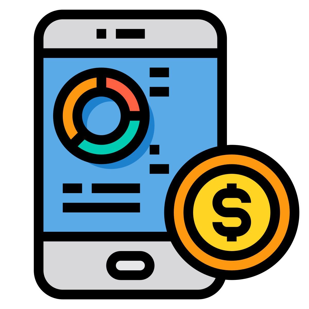 financial analytics icon