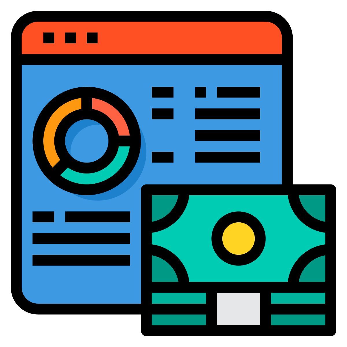 financial analytics icon