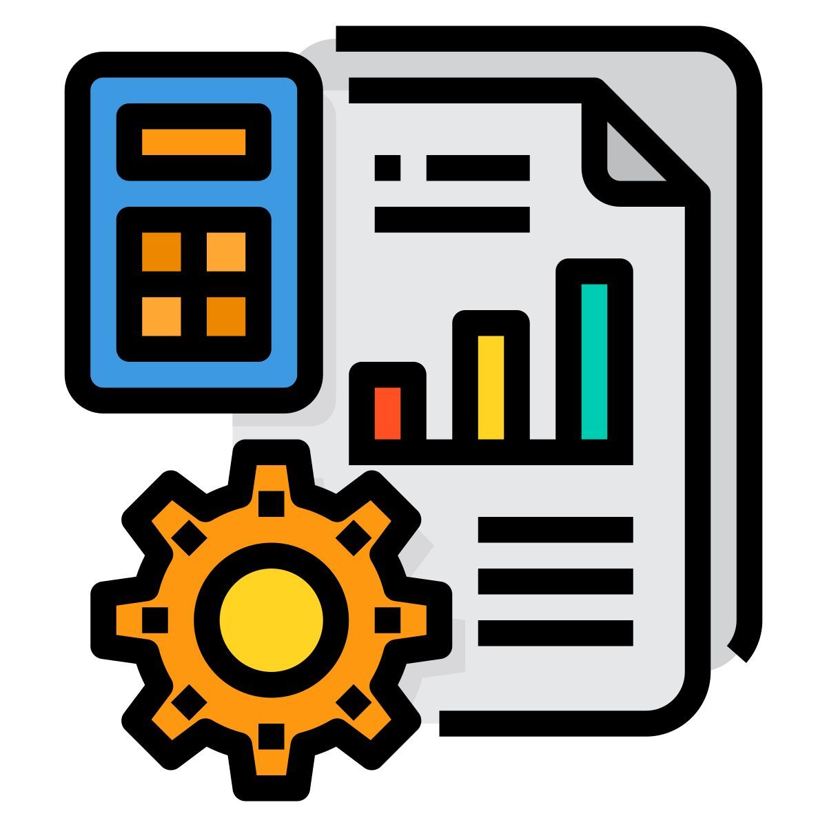 financial analytics icon