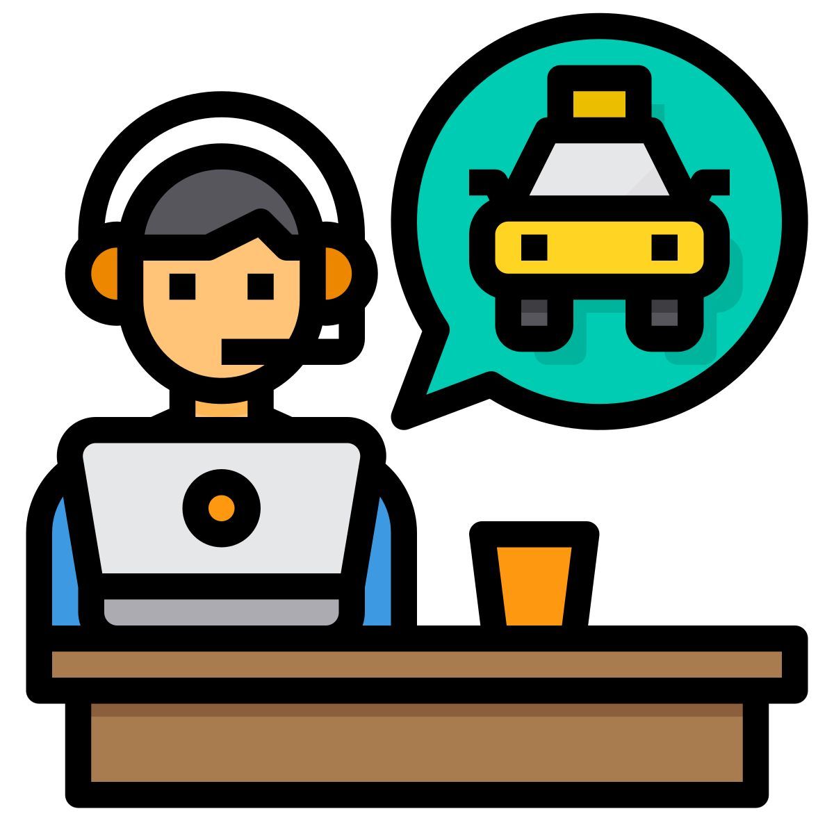 taxi operator icon