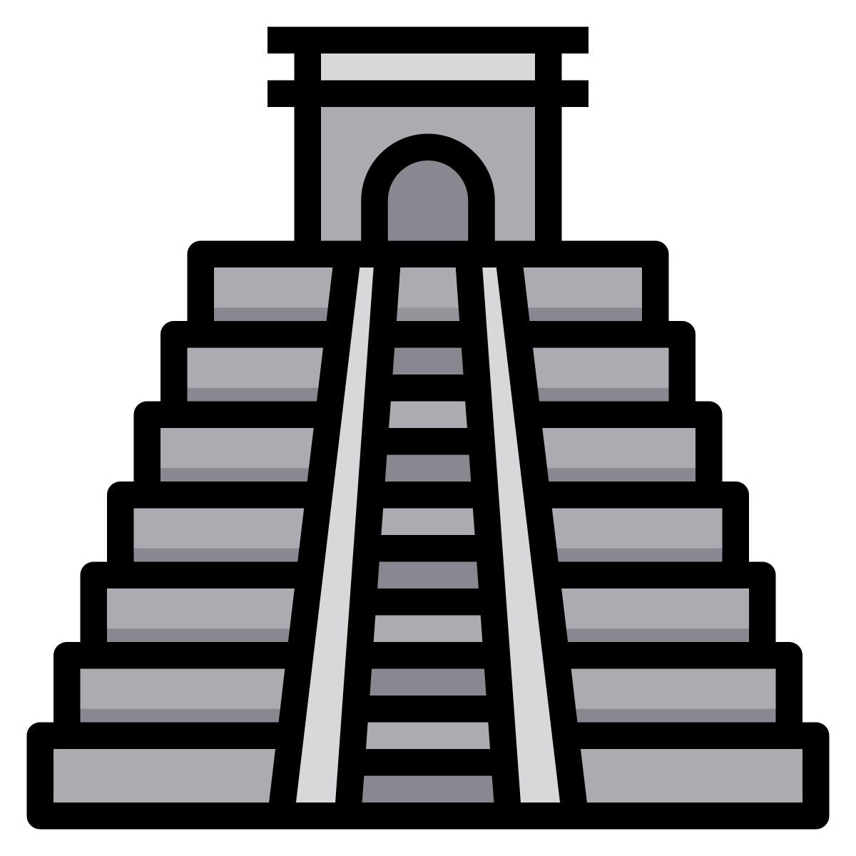 chichen itza pyramid icon