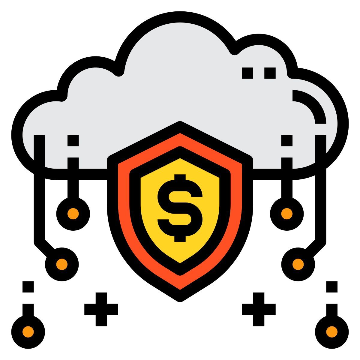 cloud security icon