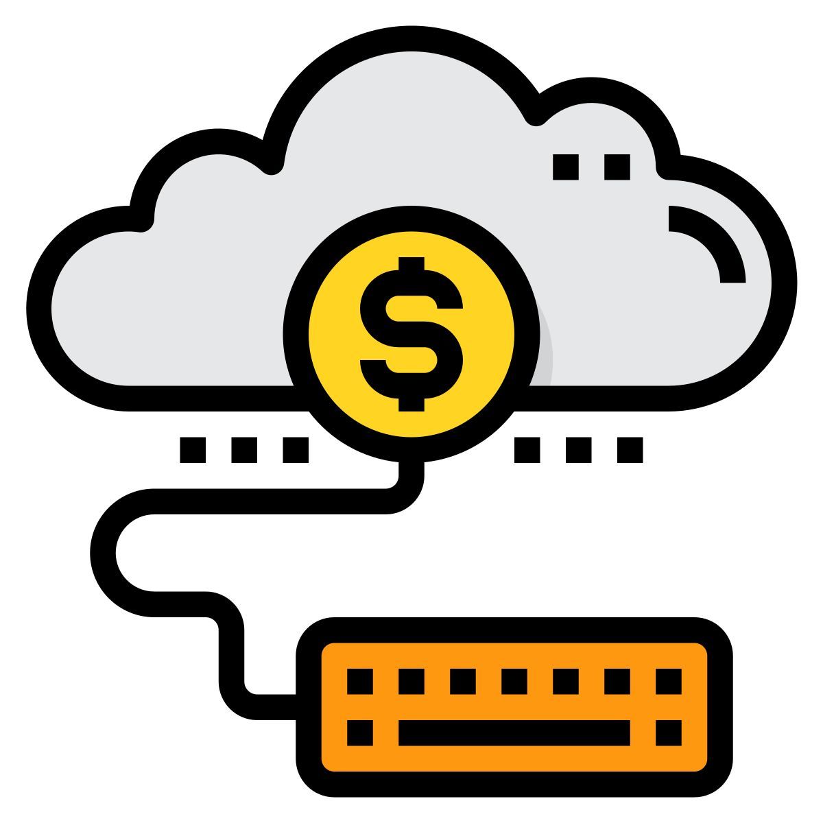 financial cloud icon