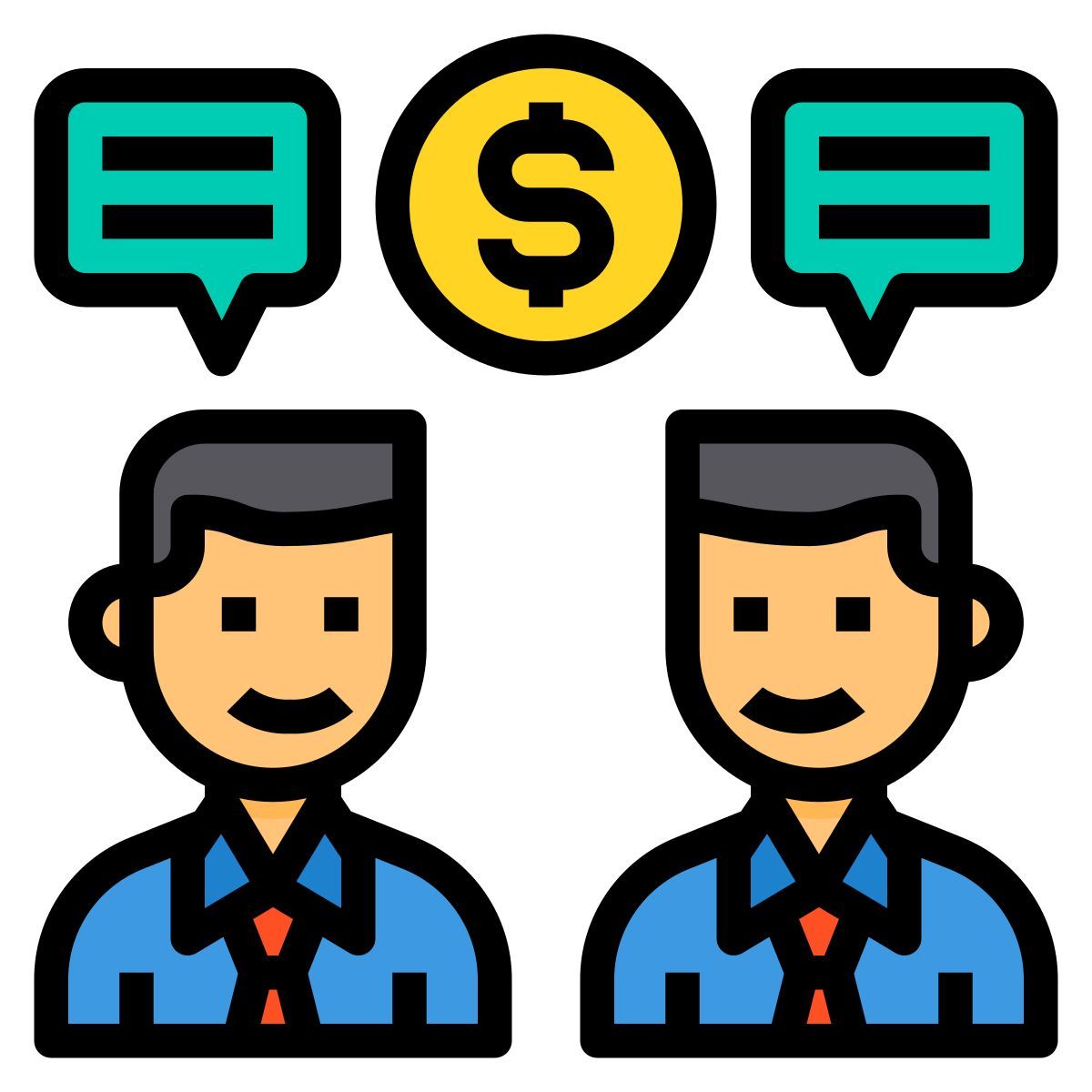 talk about finances icon