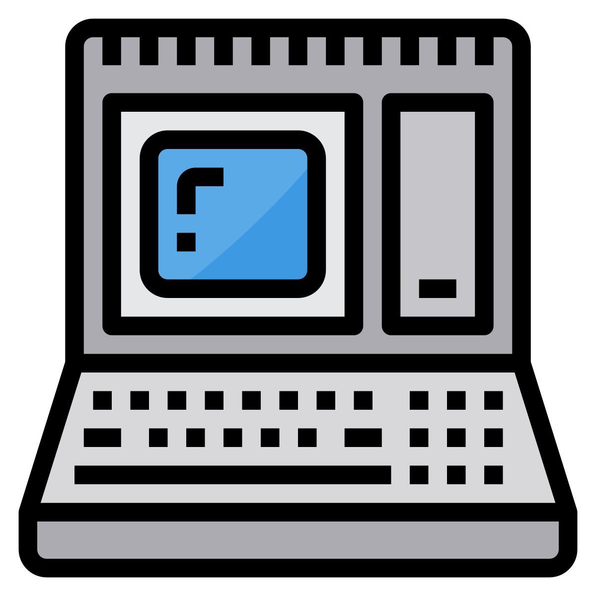 retro computer icon