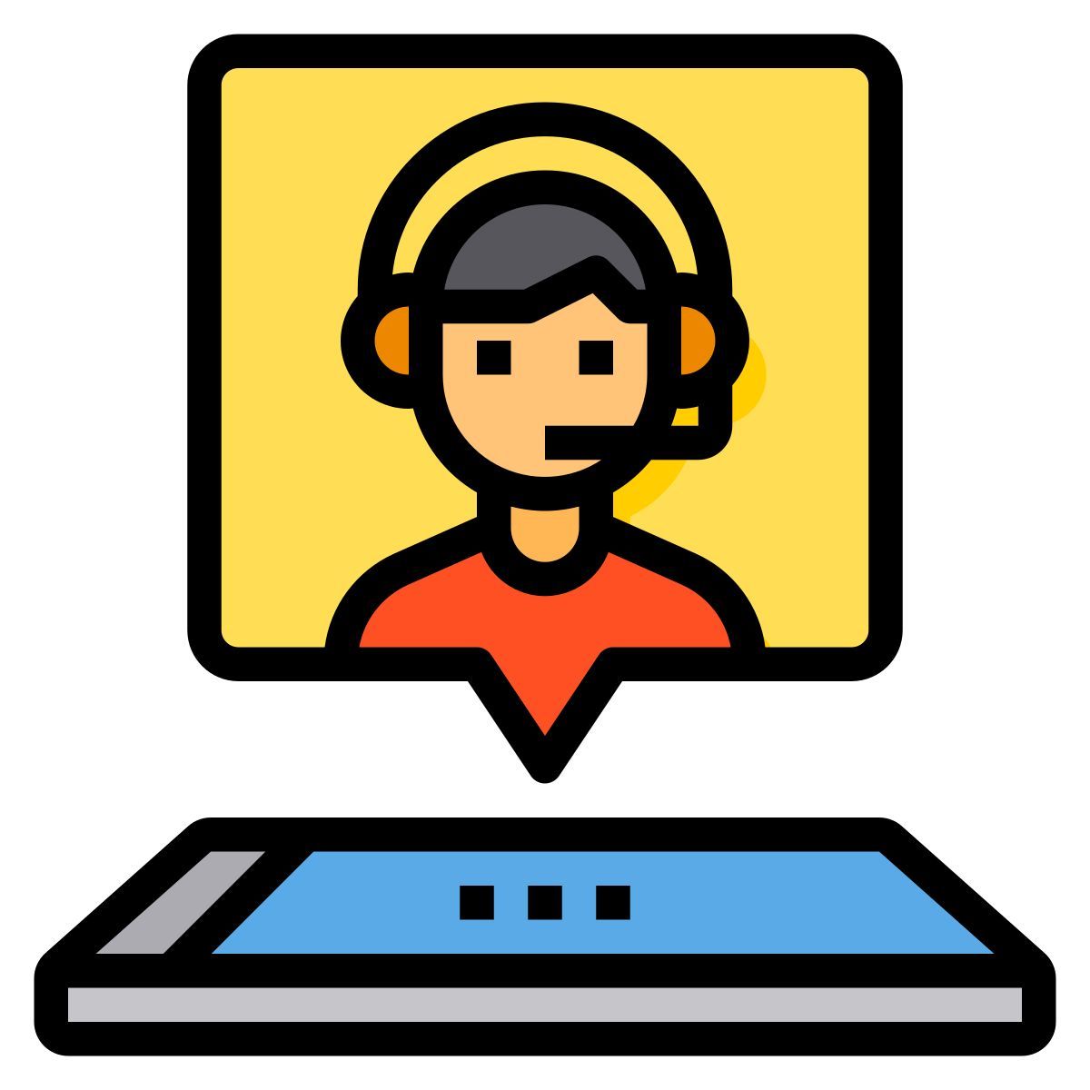 kundenservice mitarbeiter icon