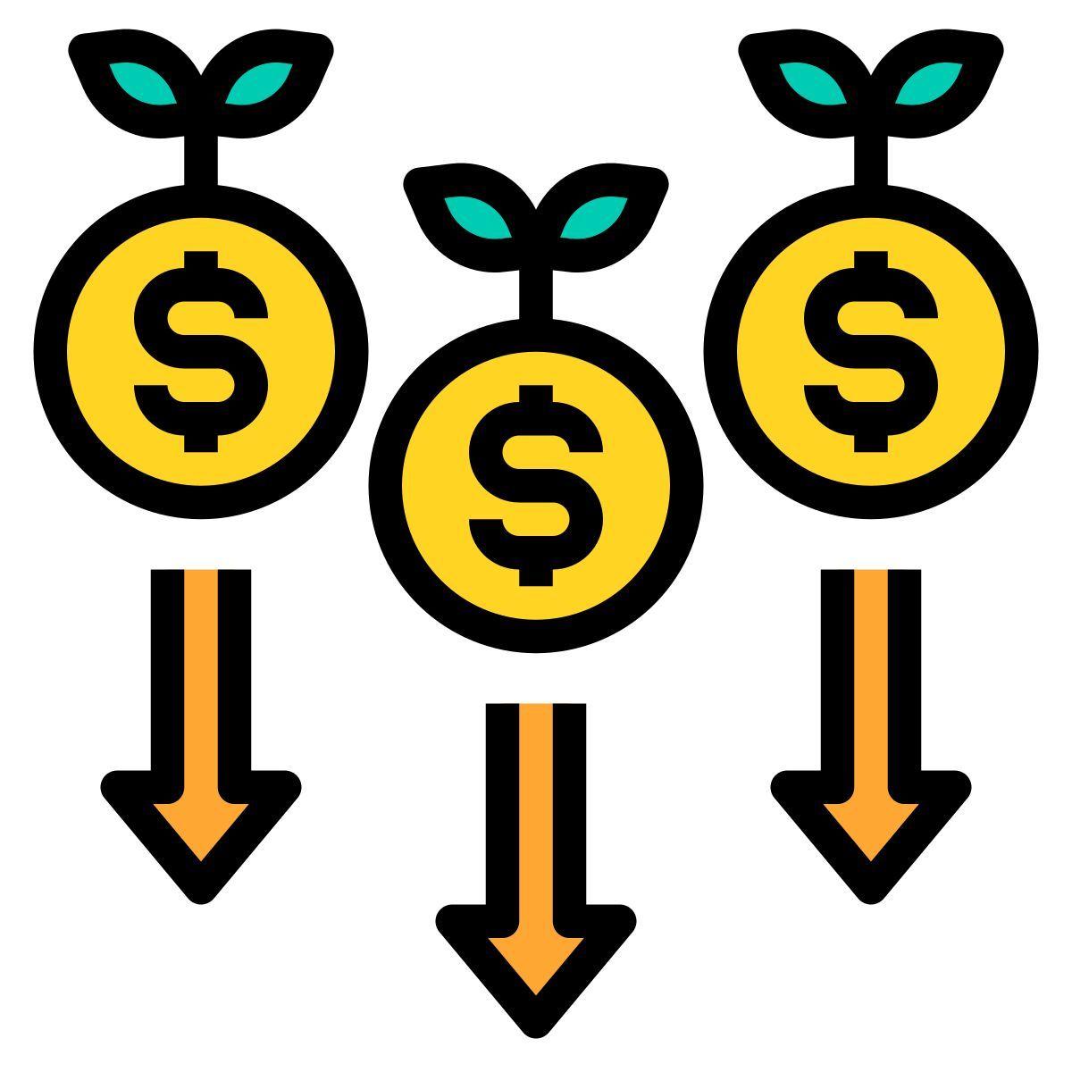 financial loss icon