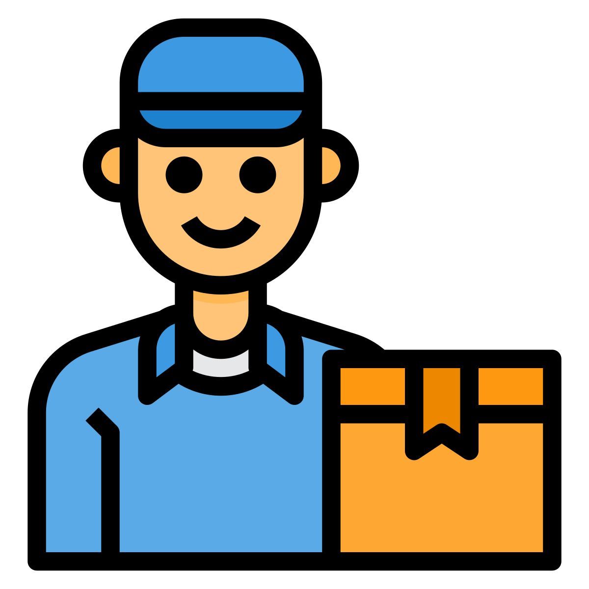 delivery man icon
