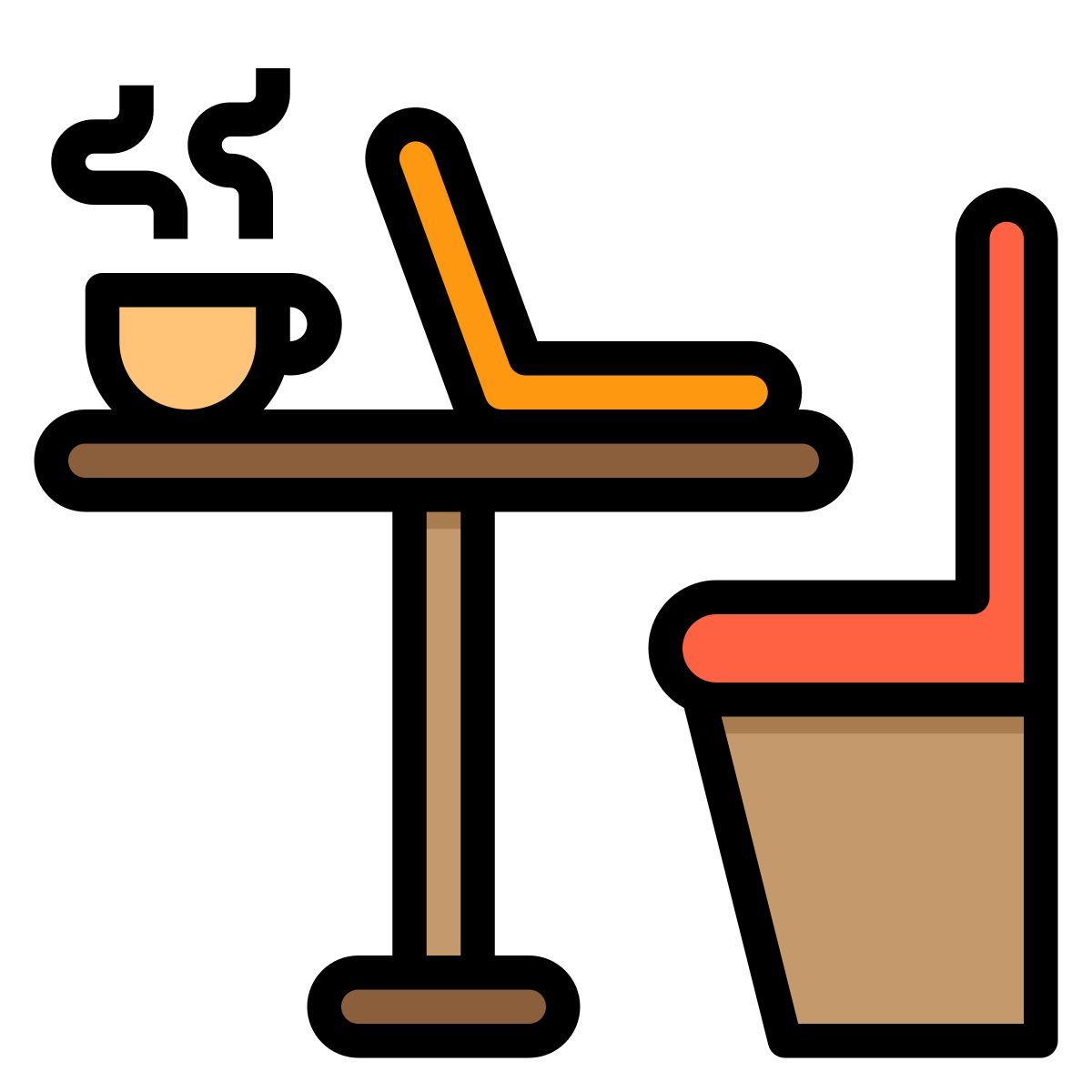 work from cafe icon