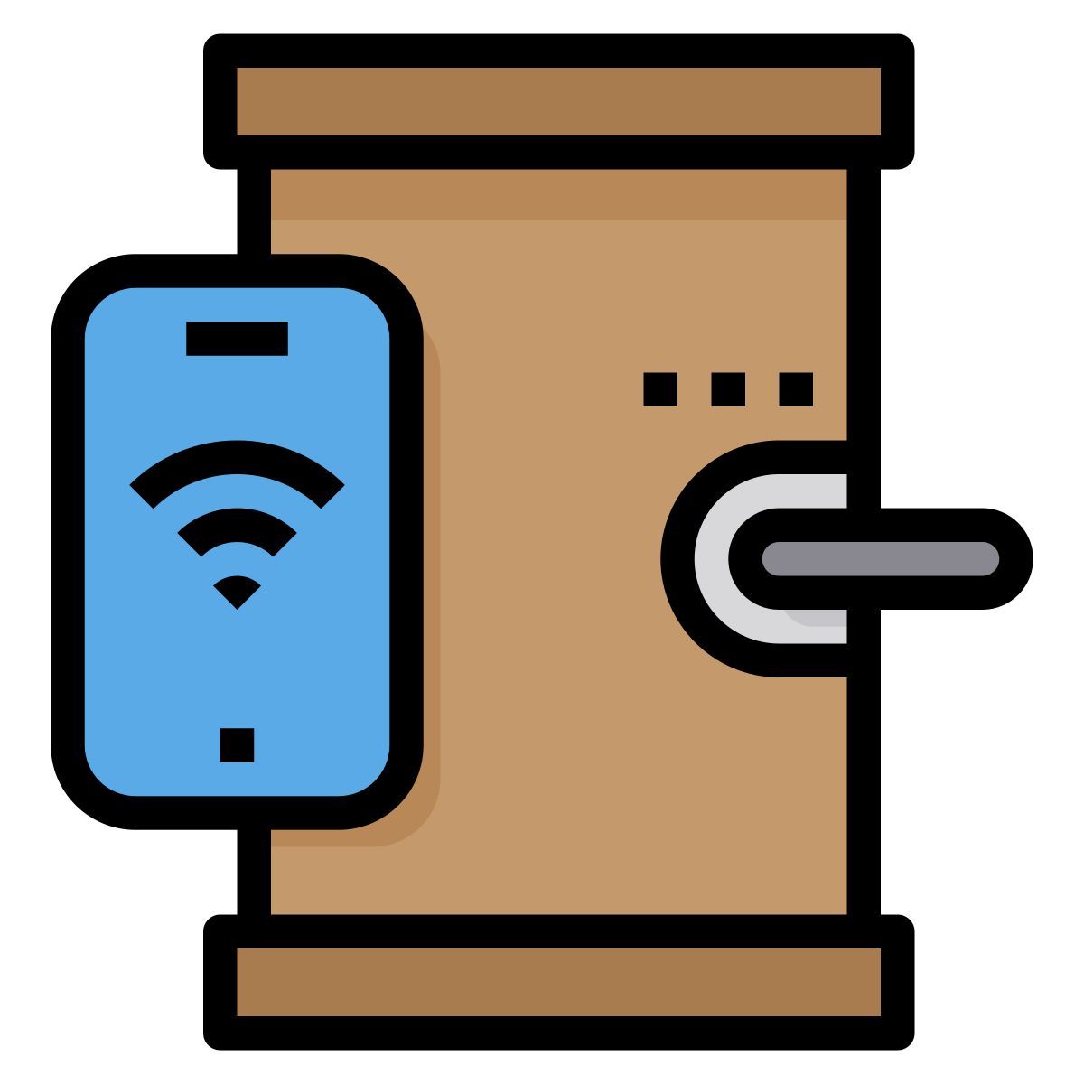 smart door lock icon