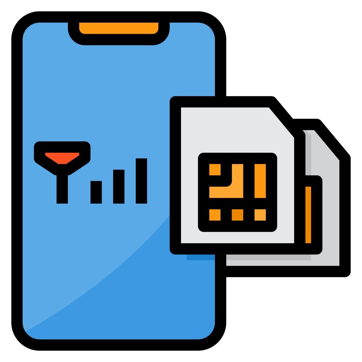 dual sim icon