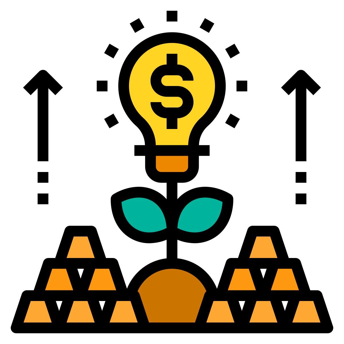 financial growth icon