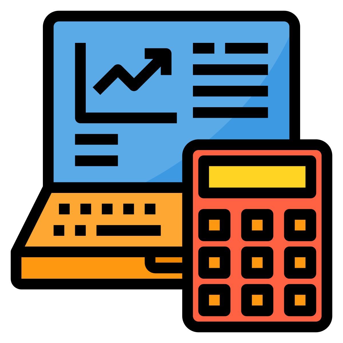 financial statistics icon