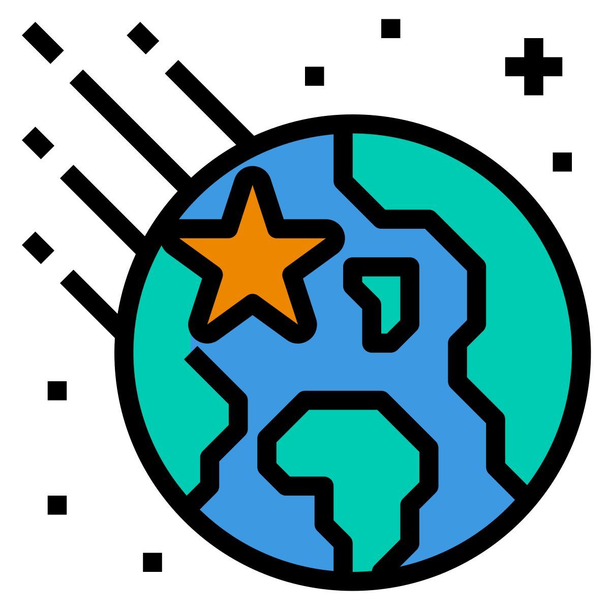 falling star icon
