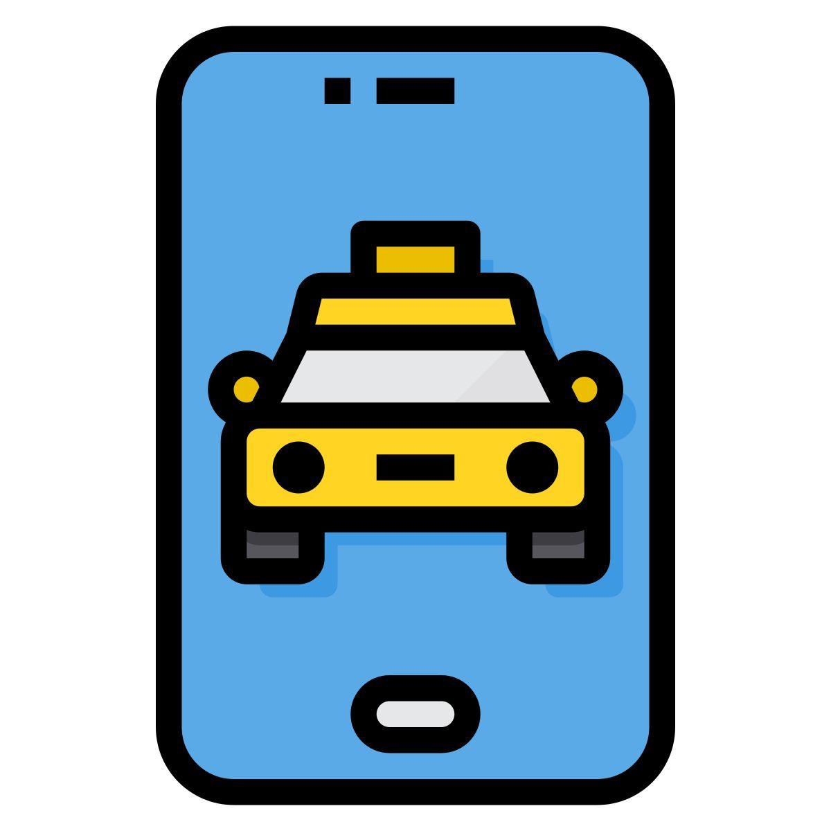 mobile taxi app icon