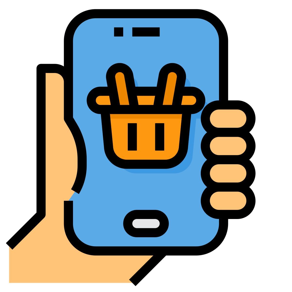 mobile shopping icon