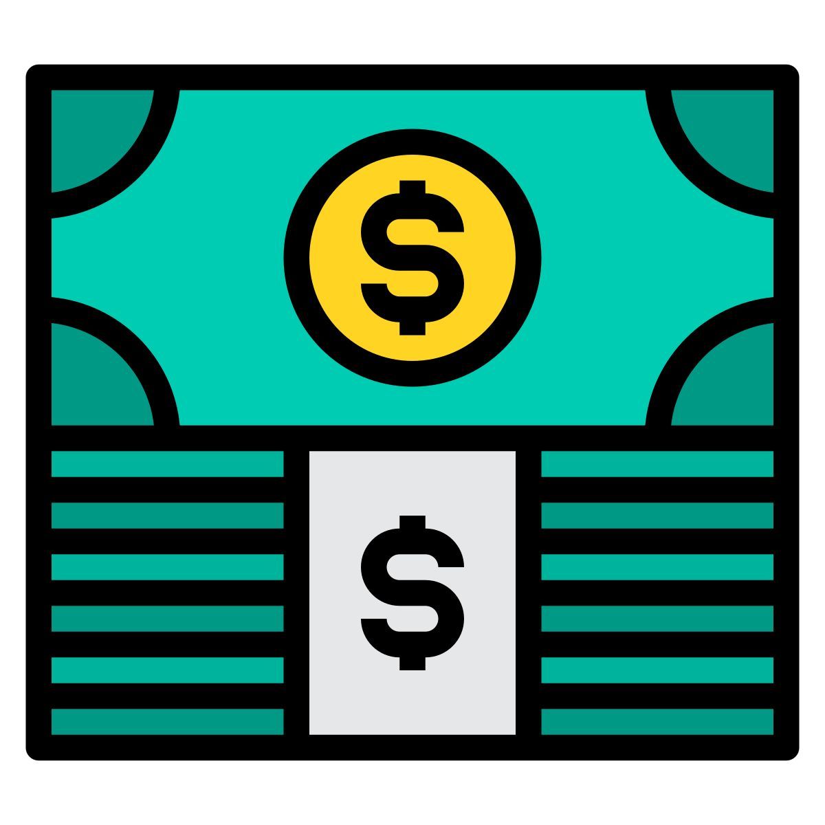 Pila de dinero icon