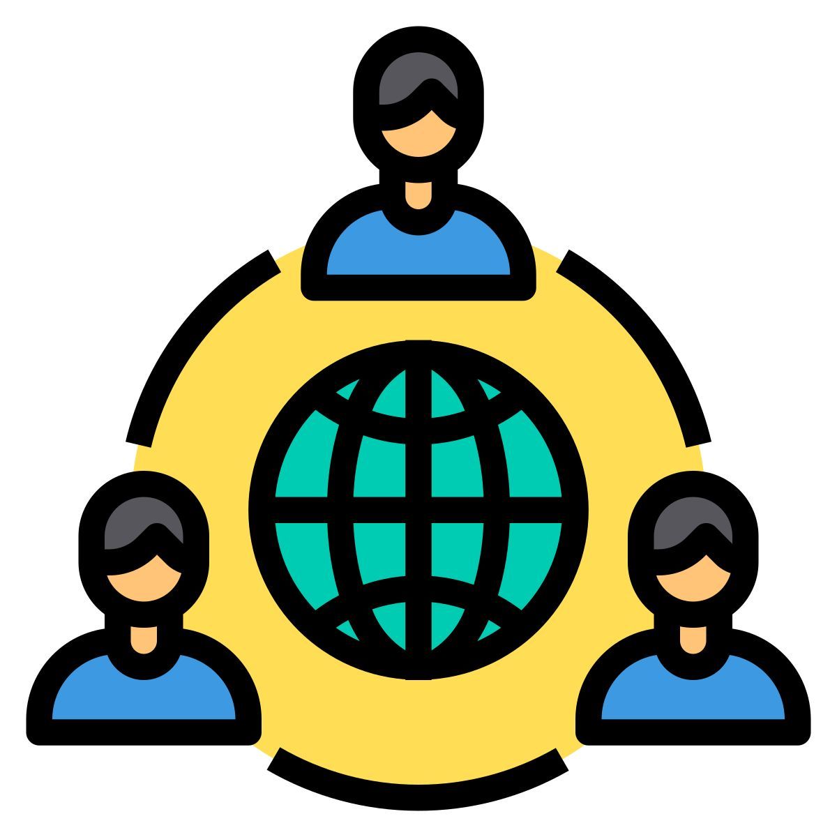 global cooperation icon