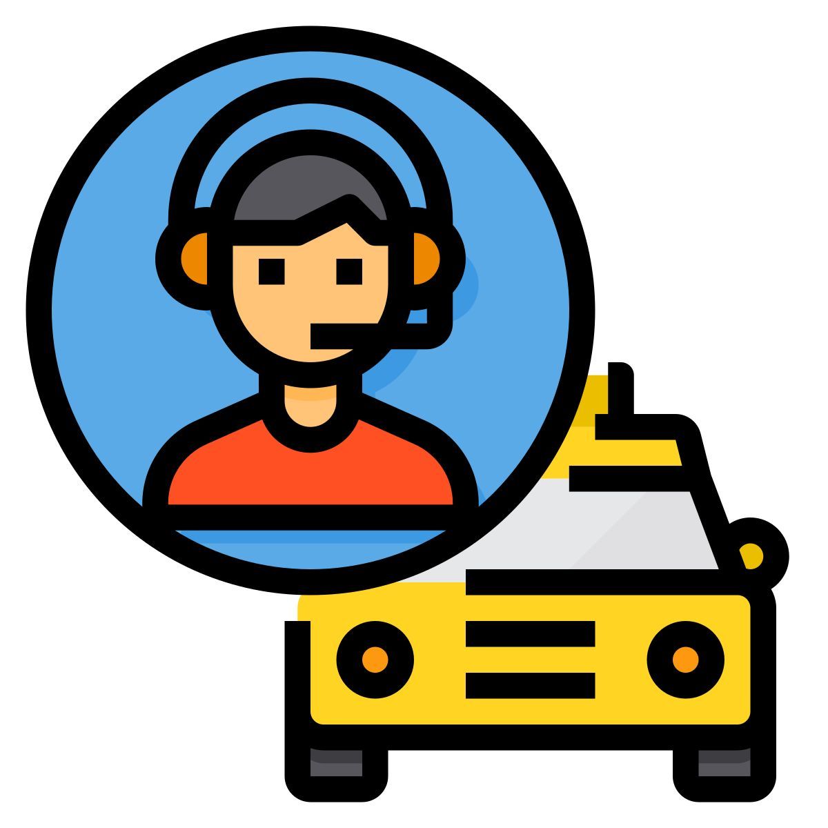 taxi operator icon