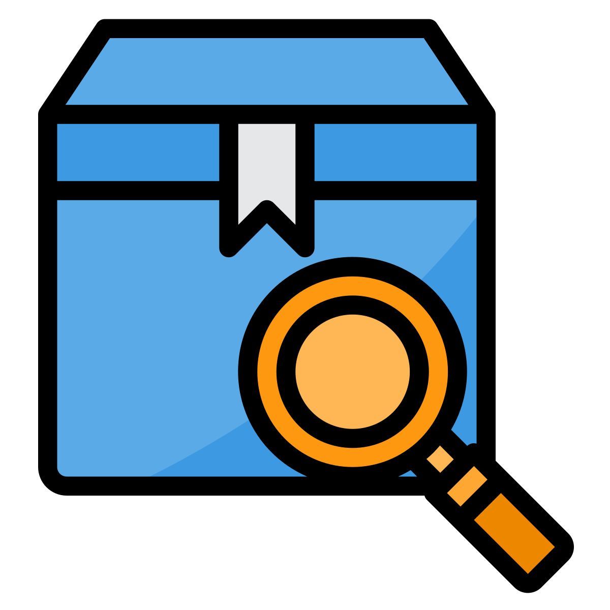 search parcel icon