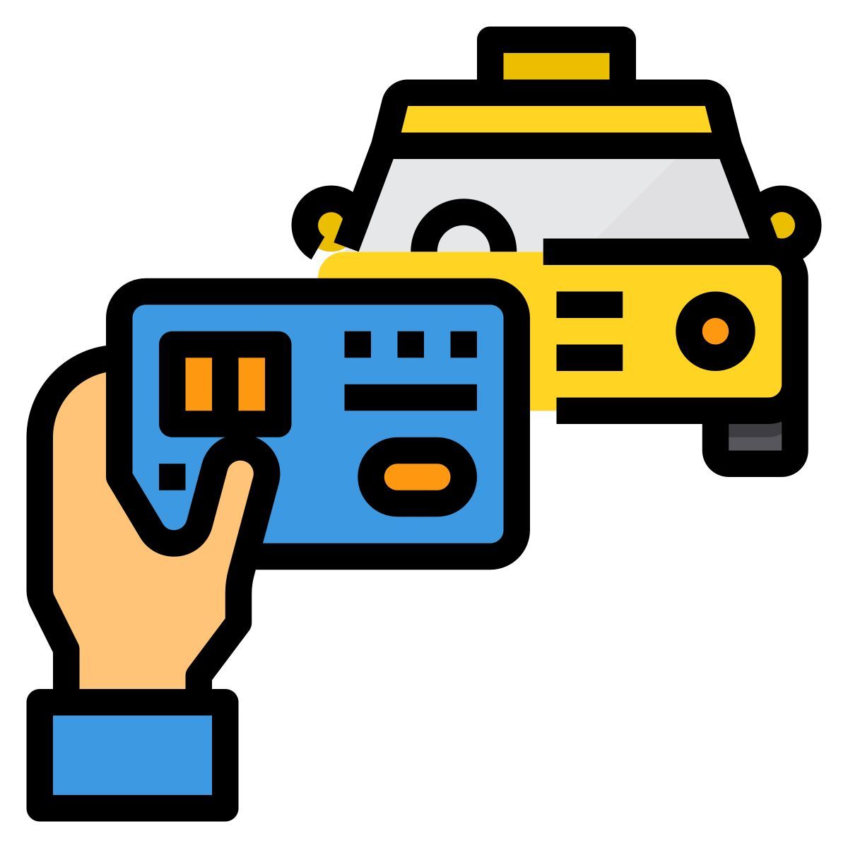 pay for taxi icon