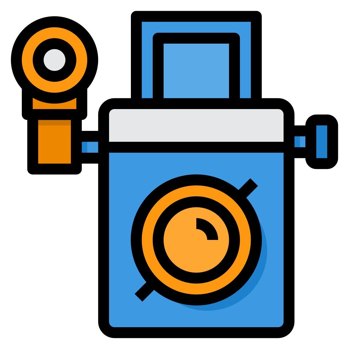 retro photo camera icon