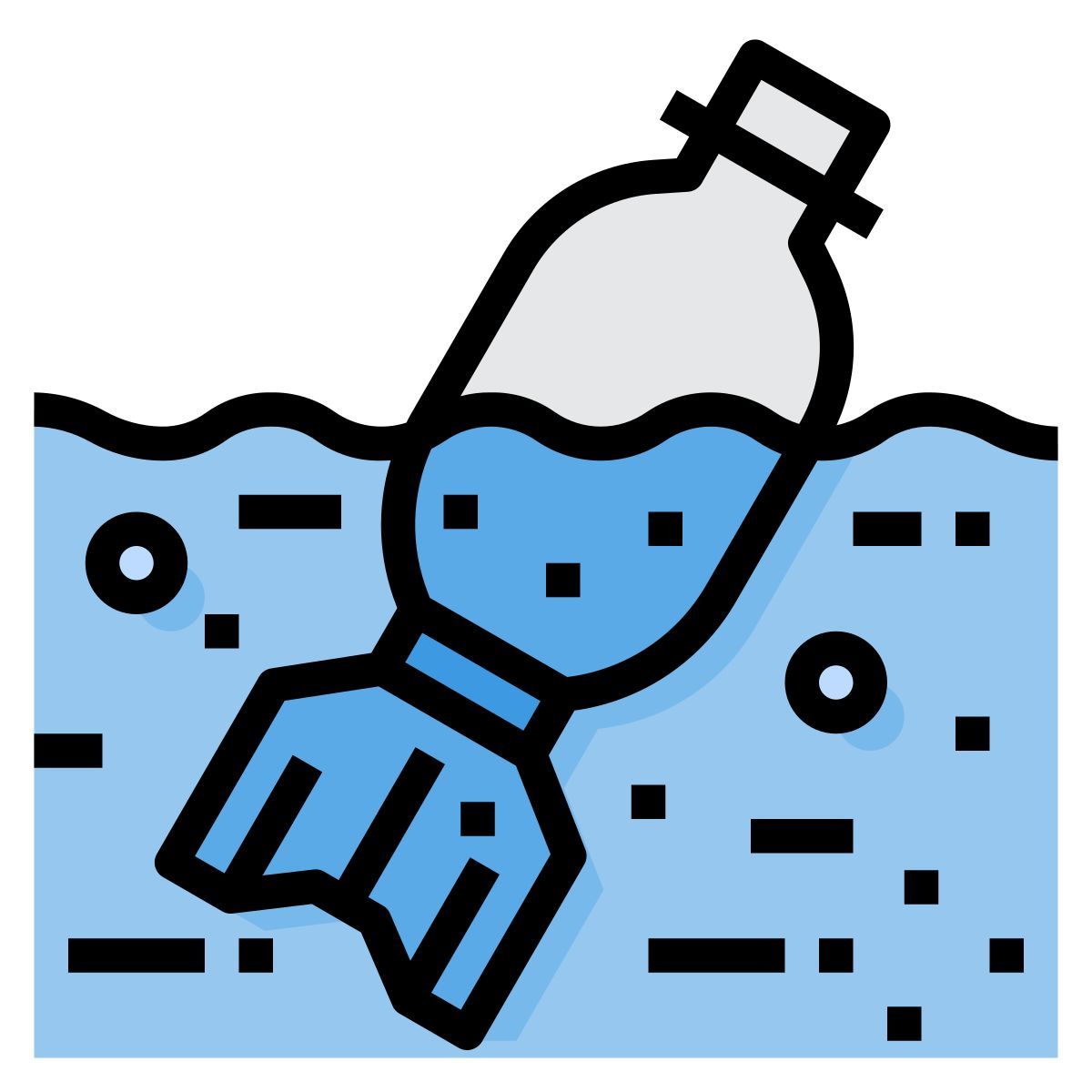 water pollution icon
