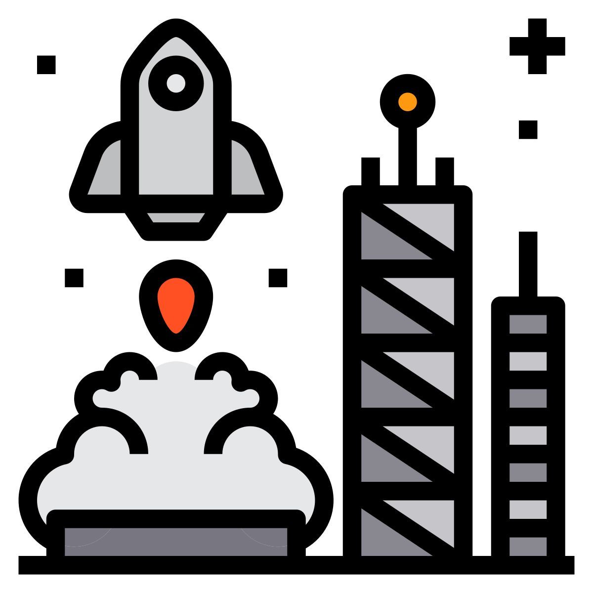 rocket launch icon