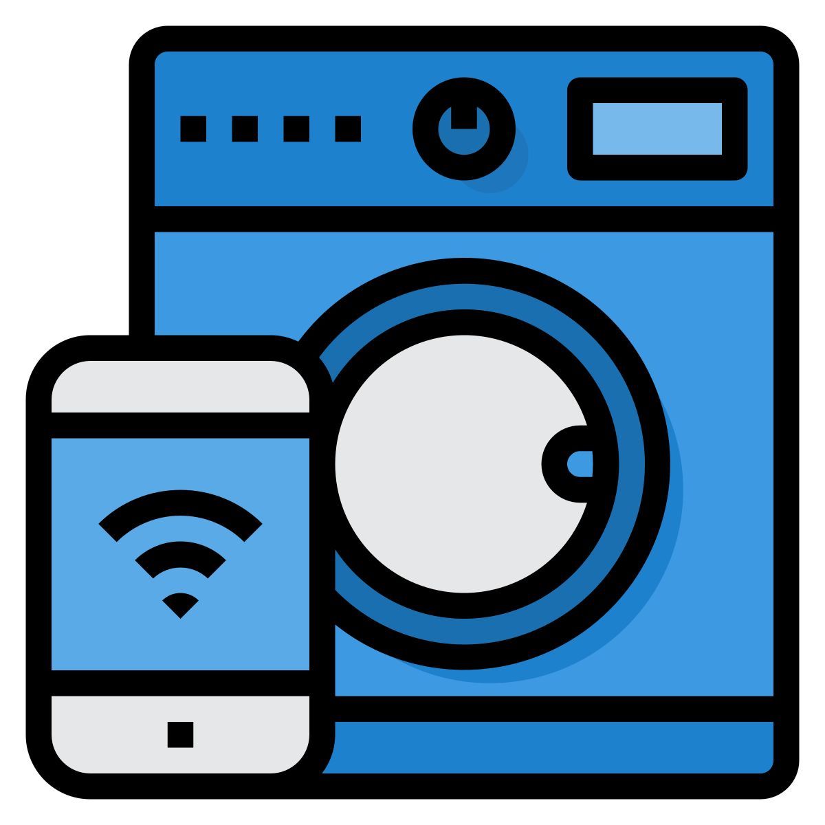 smart washing machine icon