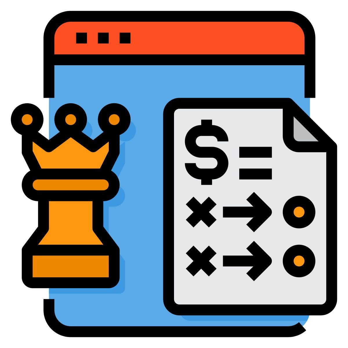 tablero de estrategia icon