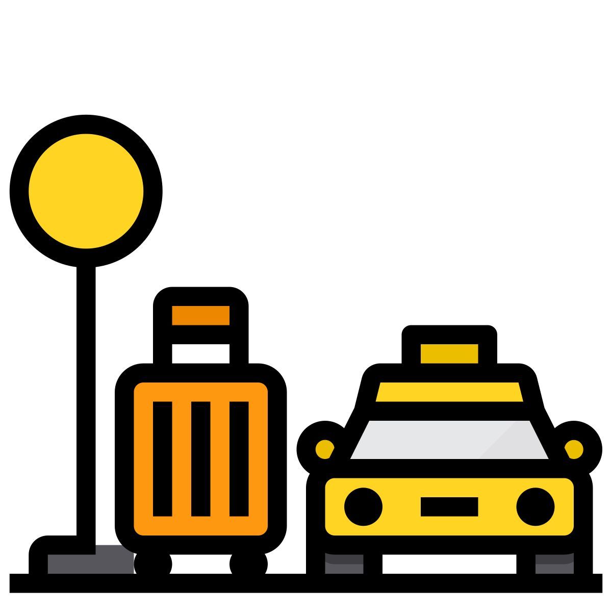 taxi stop icon