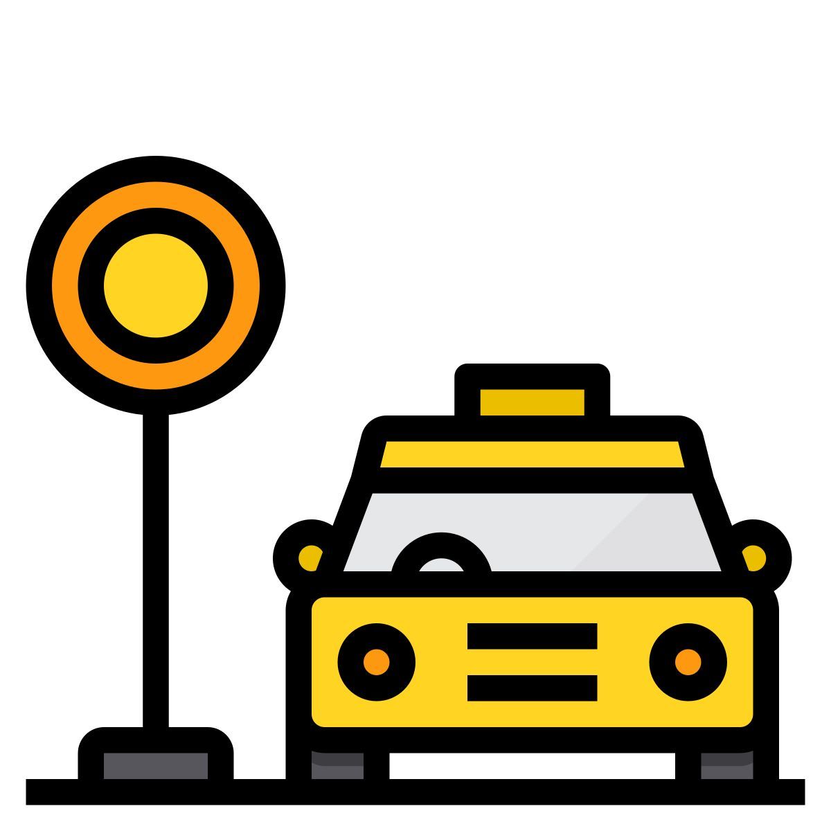 taxi stop icon