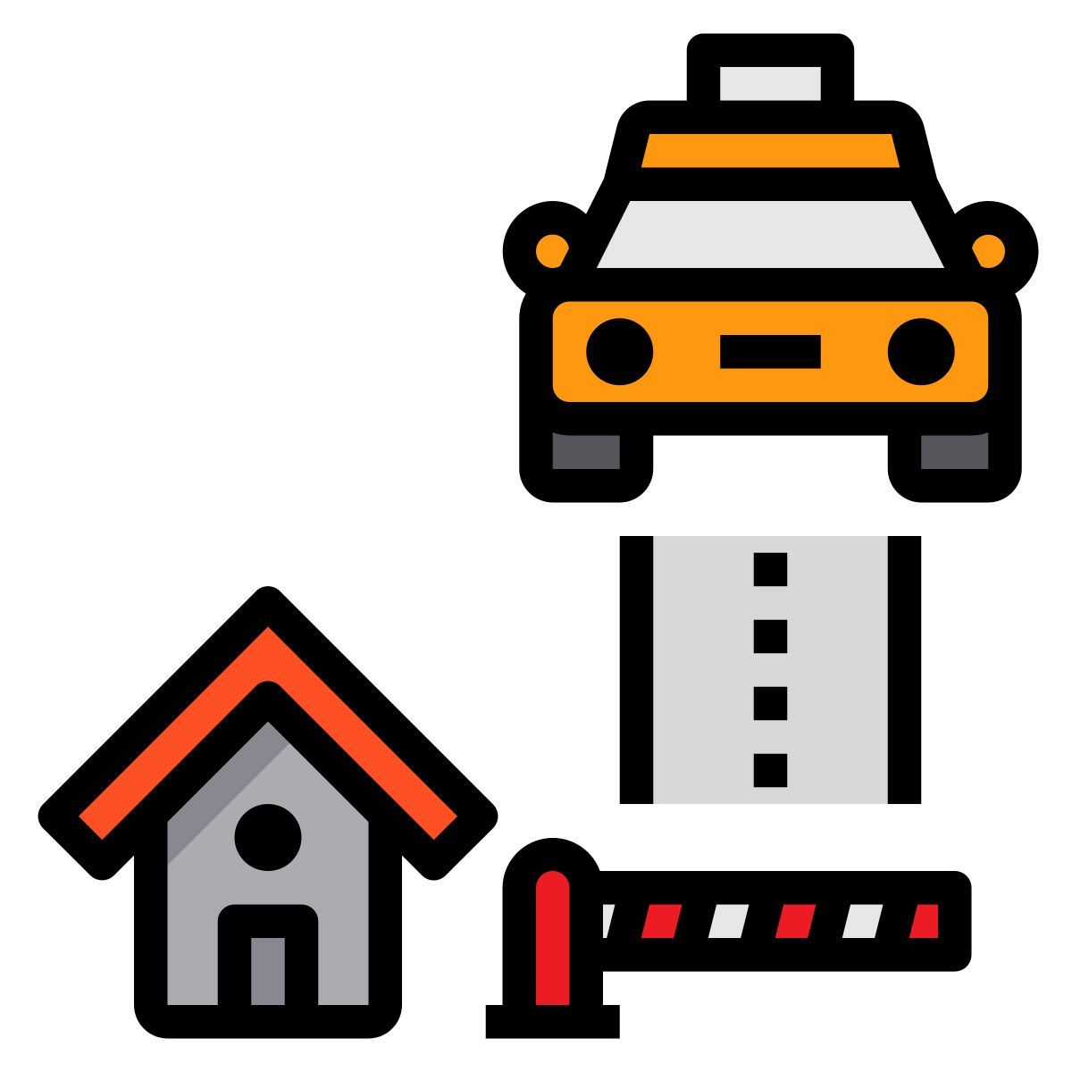 traffic barrier icon
