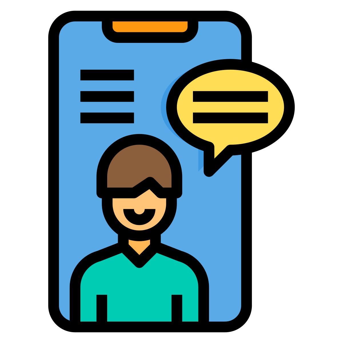 webcam man icon