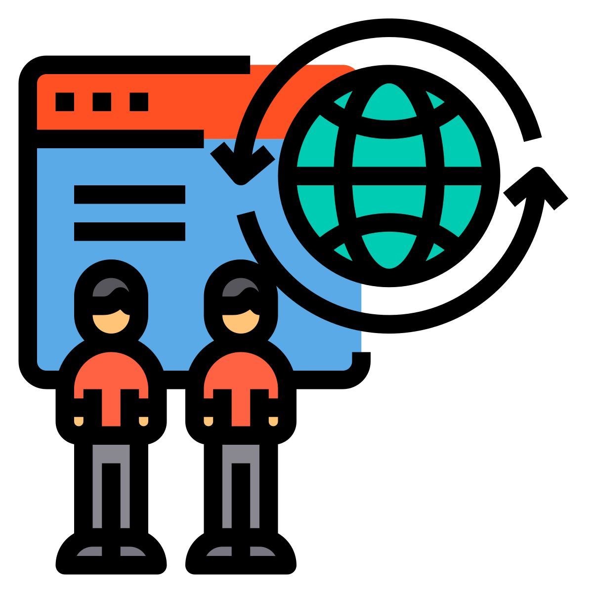global connection icon
