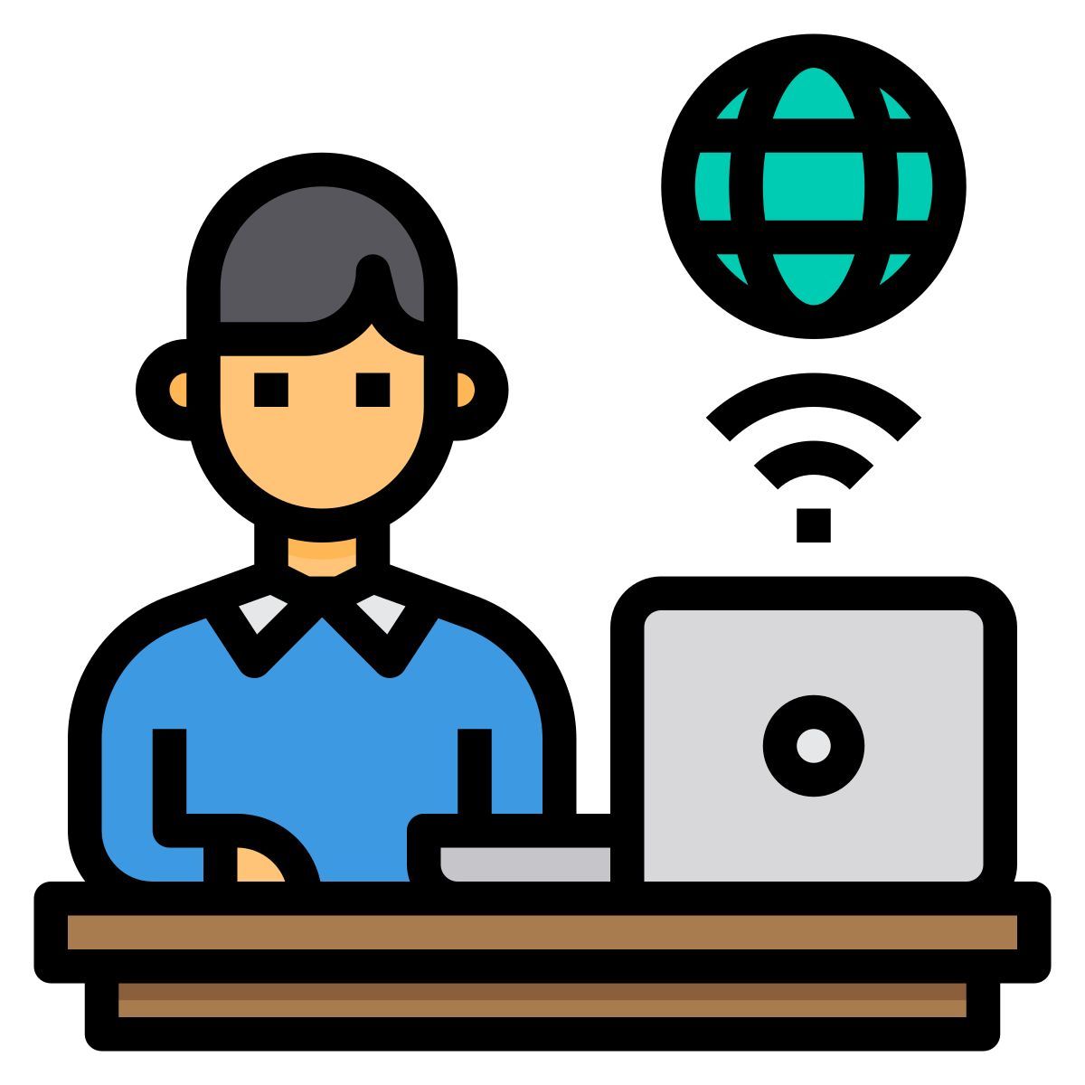 work from home icon