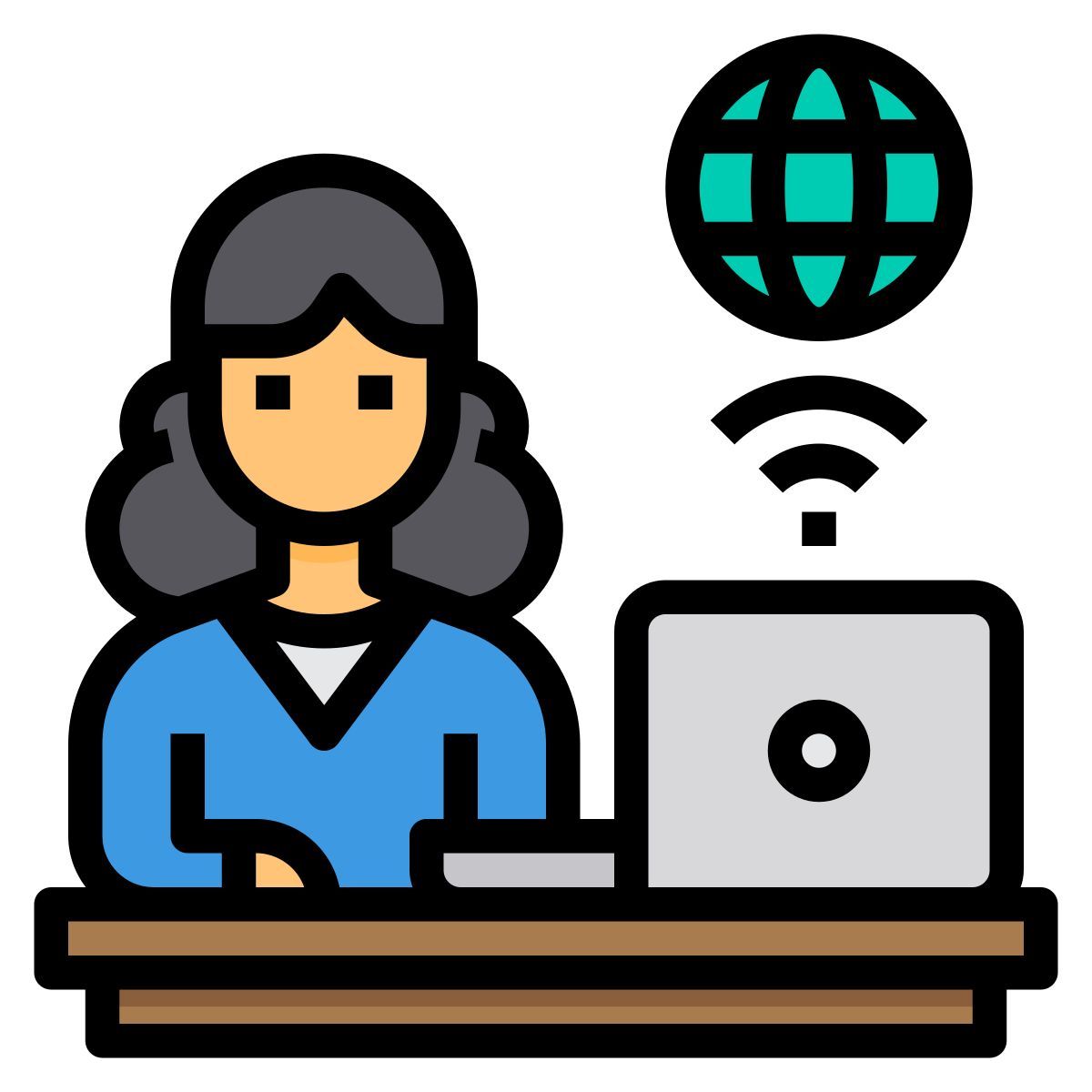 work from home icon