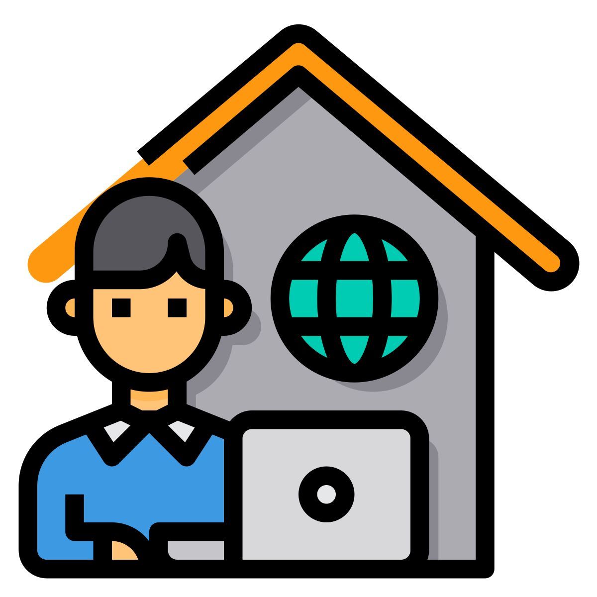work from home icon