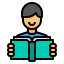 external book-education-and-learning-itim2101-lineal-color-itim2101 icon