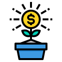 external money-tree-finance-itim2101-lineal-color-itim2101 icon