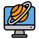 external planet-space-and-galaxy-itim2101-lineal-color-itim2101-1 icon