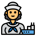 external sailor-female-occupation-avatar-itim2101-lineal-color-itim2101 icon