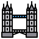 external tower-bridge-landmarks-itim2101-lineal-color-itim2101 icon